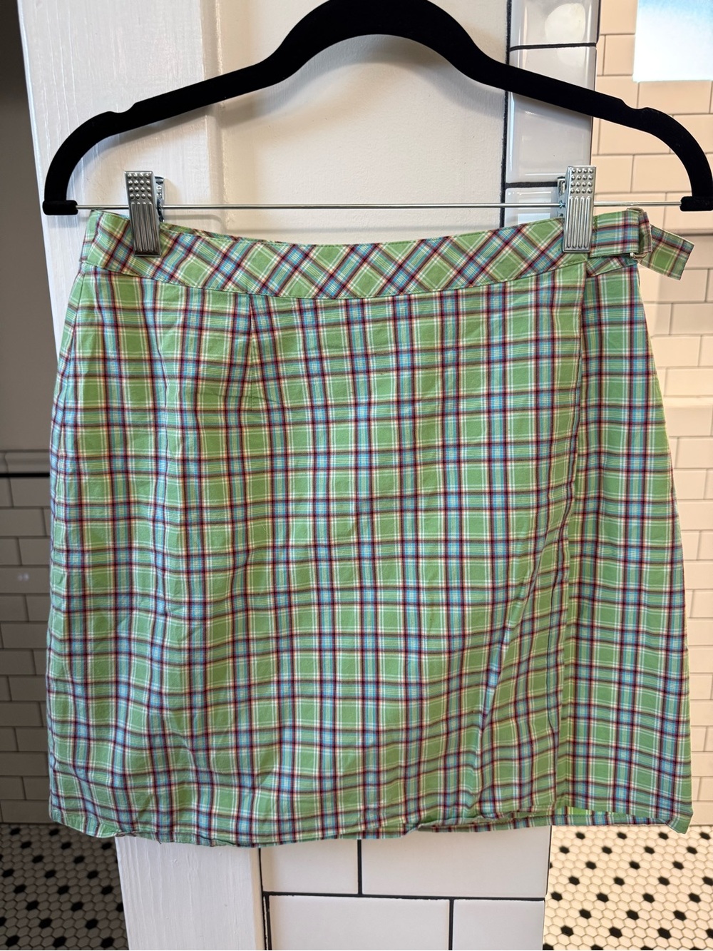 Gap Green Plaid Women’s wrap Skirt